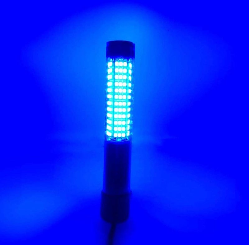 BLUERICE Submersible Fish Finder, Underwater Lure Bait Light, Fish Attracting Lamp, Night Fishing Light, Boat Fishing Light, Pool Light 12V 10.8W 180 LEDs 1080 Luminous IP68 with 5M Cord - Image 1